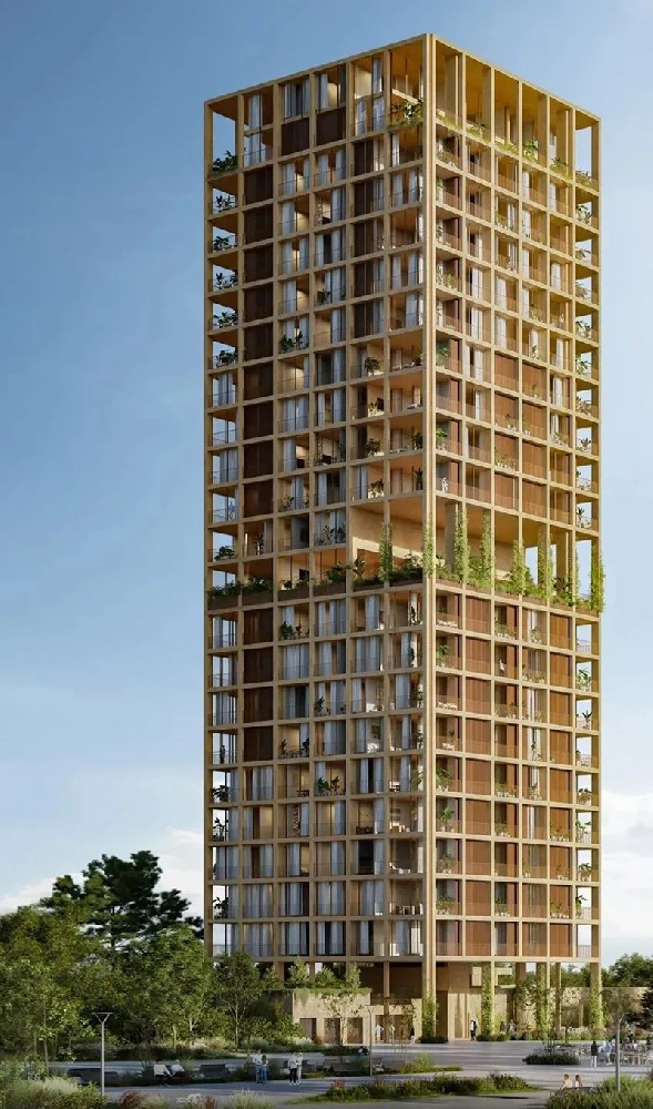 巴拉圭首都新地標(biāo)！一座網(wǎng)格化的摩天大樓