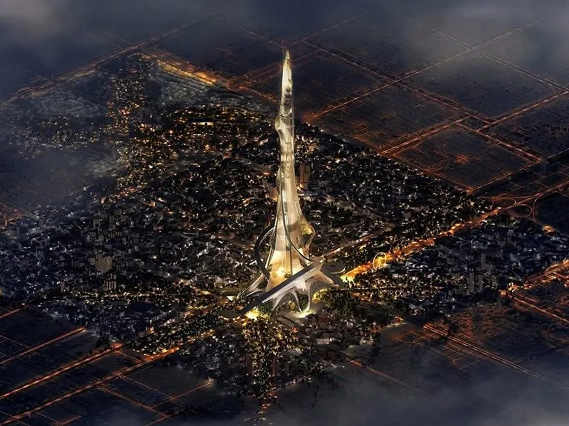 沙特未來“世界第一高樓”新方案亮相2000米刷新人類建筑新高度！